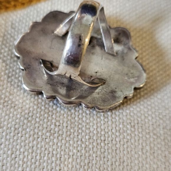 Vintage Sterling Silver Navajo Turquoise Ring - Picture 6 of 6